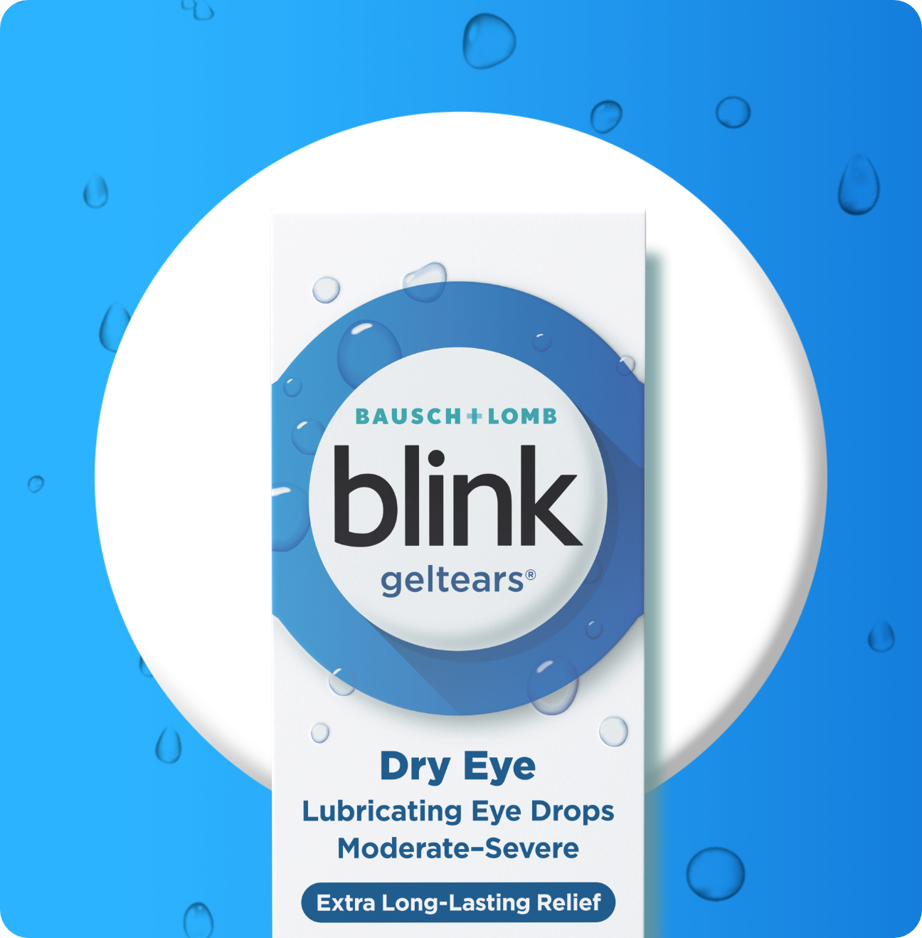 Blink GelTears Lubricating Eye Drops package