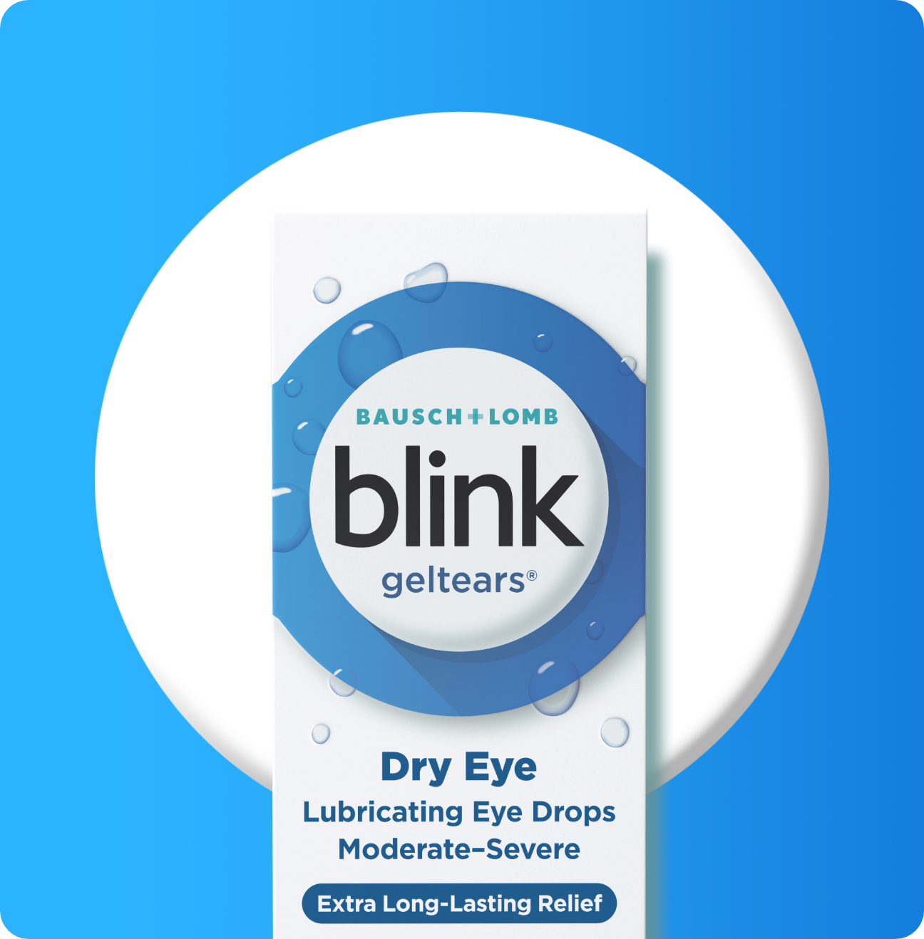 Blink GelTears Lubricating Eye Drops package