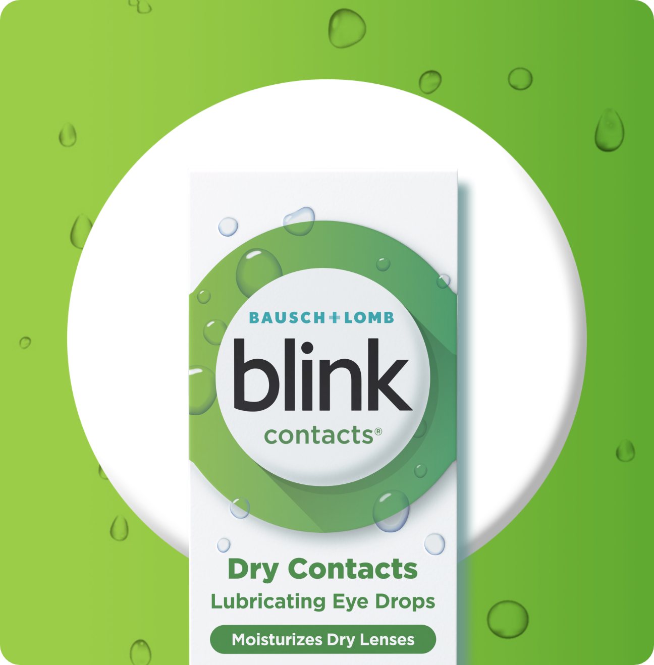 Blink Contacts Lubricating Eye Drops package