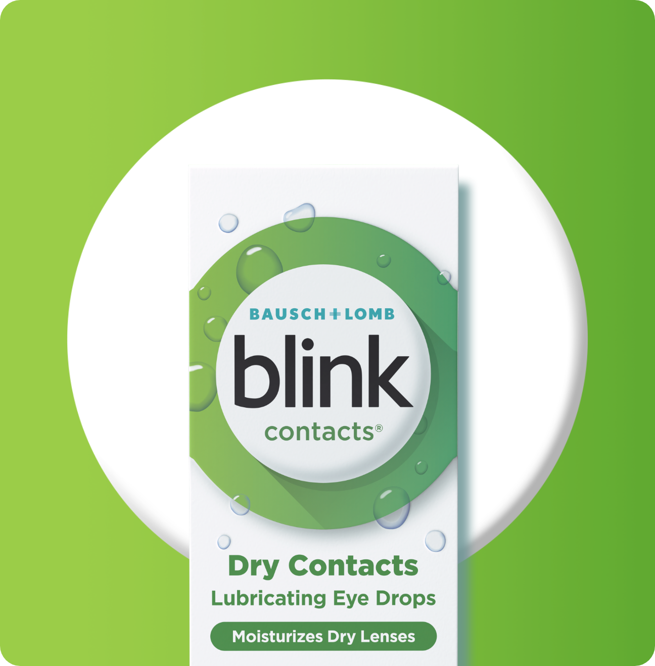 Blink Contacts Lubricating Eye Drops package